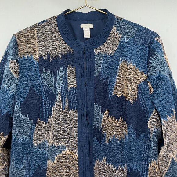 Chicos Women's Embroidered Beauty Labelle Jacket Size 3 US/L - Picture 3 of 11